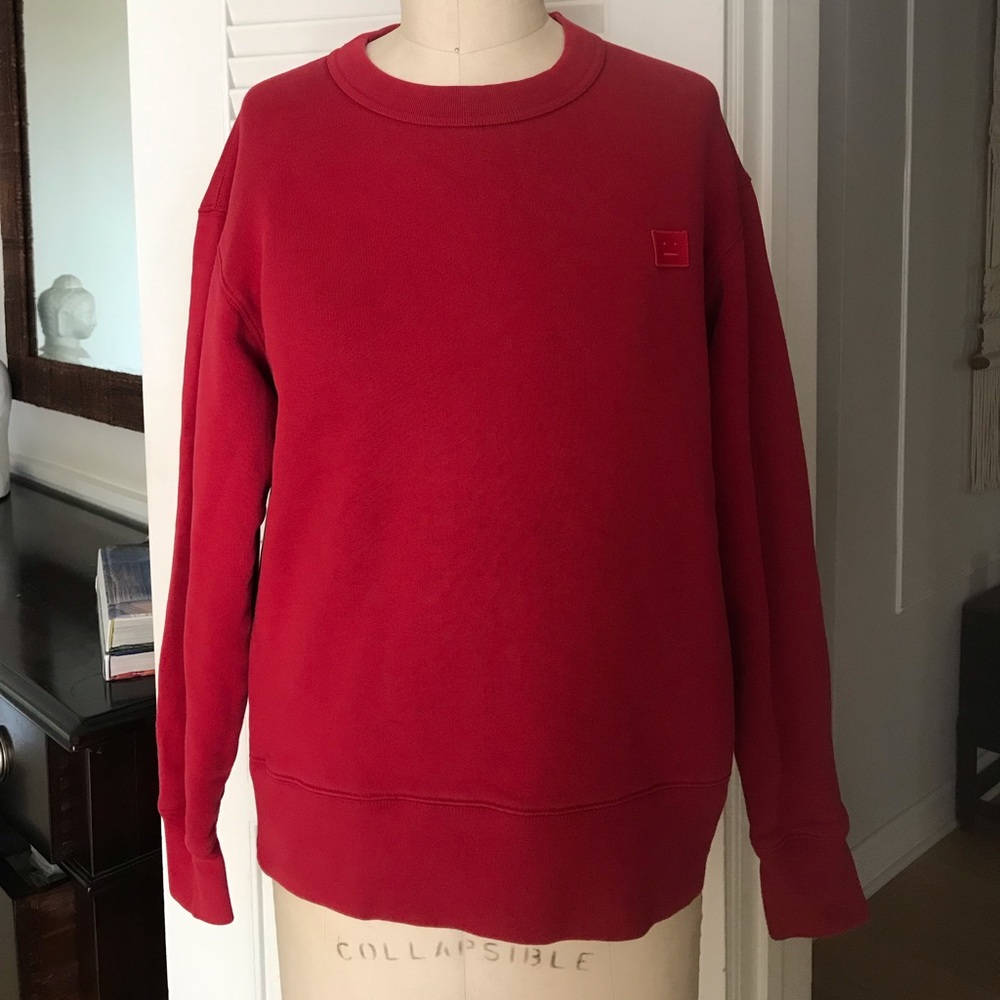 Acne Studios red sweatshirt